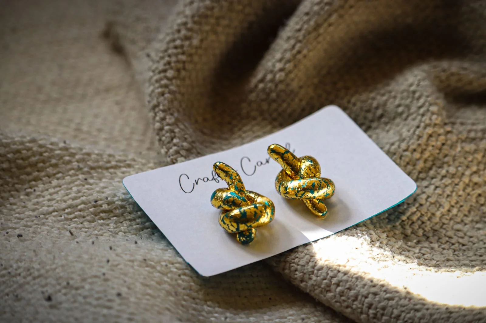 Minimalist polymer clay earrings