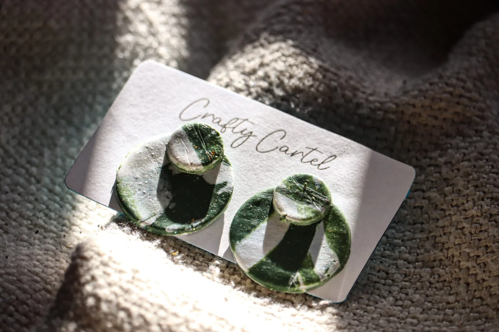 Modern ceramic jewelry display aesthetic